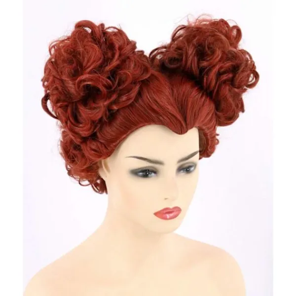 Alice i Sömlandet, peruk till maskeradfest, röd kort r> Peruker