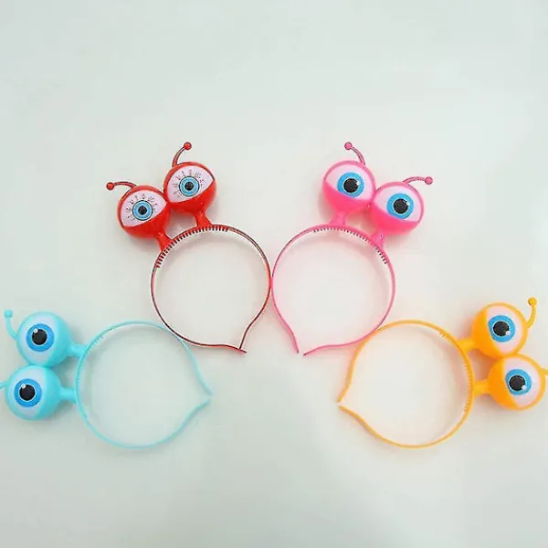 2023-alien Eyes Pannband Lyser upp Glödande Rolig Eyeball Hår Hoop Huvudbonad För nyår Kostymfest (slumpmässig färg)2st)> Huvudbonader