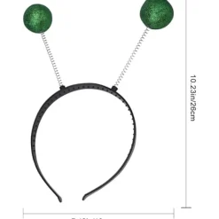 Alien Kostym Tillbehör Alien Glasögon Plast Marshuvudband för Halloween 2PCS><noscript><img width=