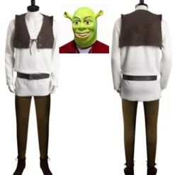Alien Shrek Kostym för män med mask | Anime Cosplay & Halloween Party Outfit[JSR] XL> Dräkter