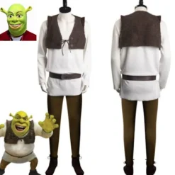 Alien Shrek Kostym för män med mask | Anime Cosplay & Halloween Party Outfit[JSR] XL> Dräkter