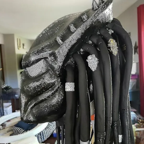 FMYSJ Alien Vs. Predator Cosplay Mask Predator Latex Mask Halloween Kostymrekvisita (FMY)> Masker