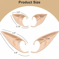 Alvöron - Renässansfest Dräkt Kostym Makeup Kostymtillbehör Alv Maskerad Vampyr Alvöron (2 Par)> Tillbehör