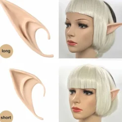 Alvöron - Renässansfest Dräkt Kostym Makeup Kostymtillbehör Alv Maskerad Vampyr Alvöron (2 Par)><noscript><img width=