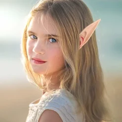 Alvöron - Renässansfest Dräkt Kostym Makeup Kostymtillbehör Alv Maskerad Vampyr Alvöron (2 Par)><noscript><img width=