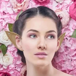 Alvöron med Strassdekor Utklädnad Älvor Alv Cosplay Mjuka Ofarliga Älva Ängel Utklädnad Cosplay Falska Öron><noscript><img width=