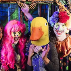 Selected deals Andmask Halloween Djur Deluxe Mask Latex Tema Gul Med Mask><noscript><img width=