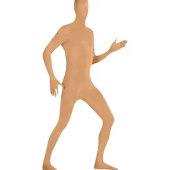 Andra Hud Kostym, Helkroppsdräkt Maskerad, Komedi Utklädningskostymer Vit 140CM 170CM> Dräkter