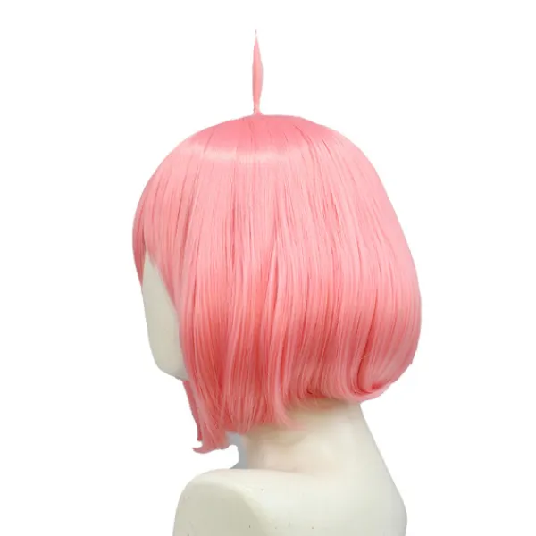 Ania peruk cos peruk Ania Fujie kort hår simulering rosa hårbotten cosp> Peruker