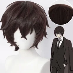 Anime Bungo Stray Dogs Dazai Osamu Cosplay Peruk - Perfekt> Peruker