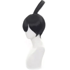 Anime Chainsaw Man Aki Hayakawa Cosplay Peruk Svart Tofs Stil><noscript><img width=