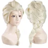 Anime Cosplay Peruk - Gyllene Elsa> Peruker