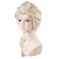 Anime Cosplay Peruk - Gyllene Elsa> Peruker