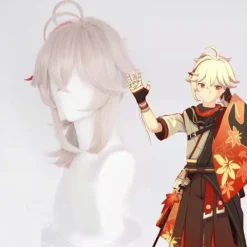 Anime Cosplay Peruker, Genshin Impact Peruker, med Gratis Perukmössor, Lämpliga för Halloween, Fester, Karnevaler, Nattliv, Konserter, Bröllop><noscript><img width=