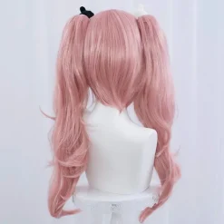 Anime Danganronpa Enoshima Junko Cosplay Peruk Rosa Lång Vågig Med Hästsvansklämma Vita Svarta Björn Hårnålar Flickpresent Peruk och håraccessoarer Wig and hearwear One Size | Fyndiq><noscript><img width=