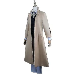 Anime Dazai Osamu Cosplay Kostym Bungo Stray Dogs Cosplay Lång Jacka Kappa Dazai Osamu Peruk Halloween Jul Kostym peruk endast peruk endast L | Fyndiq> Peruker