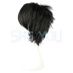 Anime Death Note L Cos Peruk Herr L.Lawliet Kort Svart Värmebeständig Syntetisk Fluffigt Hår Pelucas Cosplay Peruker + Peruknät (FMY) Endast Peruk One Size | Fyndiq> Peruker