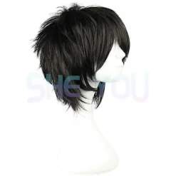 Anime Death Note L Cos Peruk Herr L.Lawliet Kort Svart Värmebeständig Syntetisk Fluffigt Hår Pelucas Cosplay Peruker + Peruknät (FMY) Endast Peruk One Size | Fyndiq> Peruker