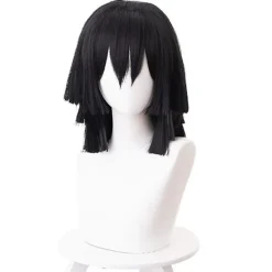 Anime Demon Slayer: Kimetsu No Yaiba Iguro Obanai Cosplay Peruk> Peruker