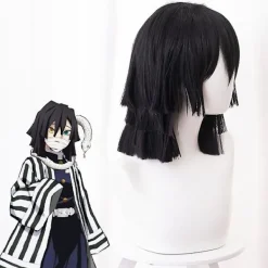 Anime Demon Slayer: Kimetsu No Yaiba Iguro Obanai Cosplay Peruk><noscript><img width=