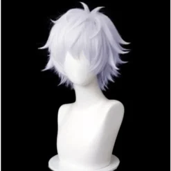 Anime Jujutsu Kaisen Cosplay Kostym Itadori Yuji Maskerad Halloween Cosplay Gojo Satoru hår -FM- hair> Peruker