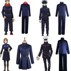 Anime Jujutsu Kaisen Cosplay Kostym Itadori Yuji Maskerad Halloween Cosplay Gojo Satoru hår -FM- hair> Peruker