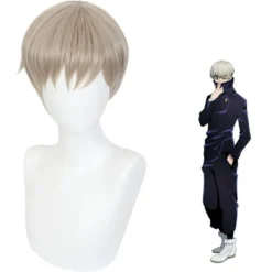 Anime Jujutsu Kaisen Cosplay Kostym Itadori Yuji Maskerad Halloween Cosplay Gojo Satoru hår -FM- hair><noscript><img width=