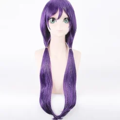 Anime Lovelive! Wig Nozomi Tojo Black Purple Long Hair Hi> Peruker