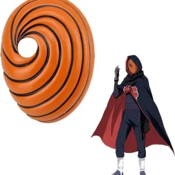 Anime Naruto Uchiha Obito Mask Akatsuki Tobi Halloween Kostym Rekvisita För Vuxna-FF-><noscript><img width=