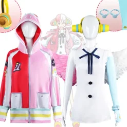 Anime One Piece Film Red Uta Cosplay Kostym Halloween Party Co Multicolor AXXXL AL> Dräkter