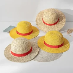 Anime One Piece Monkey D. Luffy Cosplay Cowboyhatt Portgas D Ace Tecknad Kostym Tillbehör Luffy Stråhatt För Barn Vuxen><noscript><img width=