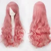 Anime peruk cos knappnät högtemperatur silke 80CM långt lockigt hår-K027-11> Peruker