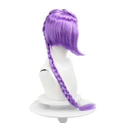 Anime Peruk Häxjakt Rumi Barnperuk Lågtemperatur Silke Lila Enkel Fläta Peruk Set><noscript><img width=