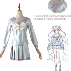 Anime Spel Needy Girl Overdose Abyss KAngel Ame Chan Cosplay Kostym JK Uniform KAnge KAnge Wig Only><noscript><img width=