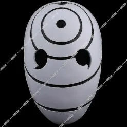 FMYSJ Anime Uchiha Obito Mask Tobi Akatsuki Ninja Cosplay Kostymer PVC Mask Halloween Tre-ögd Mask Present (FMY)> Masker