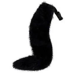 Anime Utklädnad Svans Anime Cosplay Djursvans Vargsvans Kostym för Vuxna Barn (Svart)><noscript><img width=