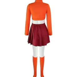 Anime Velma Cosplay Costume Movie Character Orange Uniform Halloween Costume For Women Girls Cosplay Costume Wig -a Z 3XL | Fyndiq><noscript><img width=