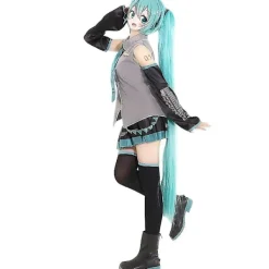Anime vocaloid miku cosplay kostym peruk klänning kawaii miku cosplay outfits halloween karneval fest kostymer S><noscript><img width=