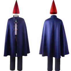 Anime Wirt Cosplay Kostym från animationen "Over the Garden Wall" Halloween Kostym Kappa Rock Outfit för Vuxna Barn Blå L> Dräkter