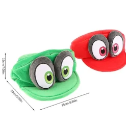 Anime-spel Mario Odyssey Plyschhatt Nyhet Grön Röd Keps för Cosplay Kostym Halloween Födelsedagspresenter [DB] Green><noscript><img width=