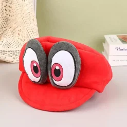 Anime-spel Mario Odyssey Plyschhatt Nyhet Grön Röd Keps för Cosplay Kostym Halloween Födelsedagspresenter> Huvudbonader