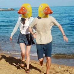 Ank Mask Halloween Djur Deluxe Mask Latex Tema Gul Med Mask> Masker