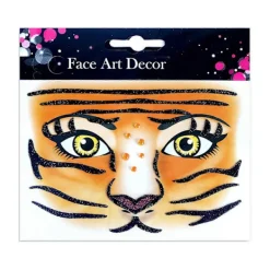Ansikte Kropp Temporära Smink Klistermärken Glitter Kristall Halloween Fest Cosplay Djur Coaplsy Bal> Smink
