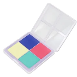 Ansikts- och kroppsfärg 4 färger Matt Ljus Stark Hållbar Vattenlöslig Sminkpigment för Cosplay Semester 40g><noscript><img width=