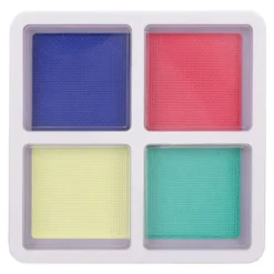 Ansikts- och kroppsfärg 4 färger Matt Ljus Stark Hållbar Vattenlöslig Sminkpigment för Cosplay Semester 40g><noscript><img width=