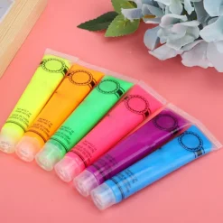 Ansikts- och kroppsmålningsglödkit Set med 24 tuber 6 färger Konstfest Fancy Cosplay Makeup><noscript><img width=