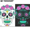 Beau Care Ansiktsbehandling tatuering dekal Bicolor luminescens Vatten till papper Vuxna och barn Halloween påsk jul Rave fest> Smink