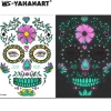 Beau Care Ansiktsbehandling tatuering dekal Bicolor luminescens Vatten till papper Vuxna och barn Halloween påsk jul Rave fest> Smink