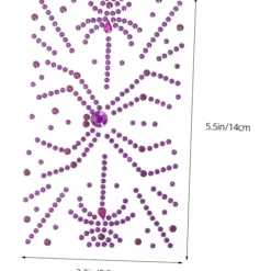 Ansiktsdekaler Rhinestone Självhäftande Spindelväv Halloween Stil Vintage Gotisk Stil Dekorativa Juveler> Smink