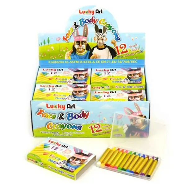 Leksaksaffären Ansiktskritor 12-pack> Smink